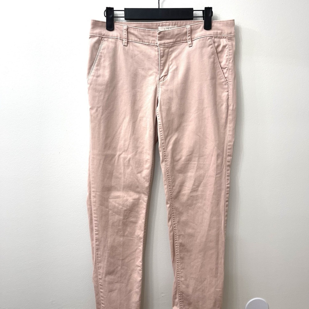Loft Women's Light Pink Chinos Pants Size 4 - Picture 3 of 7